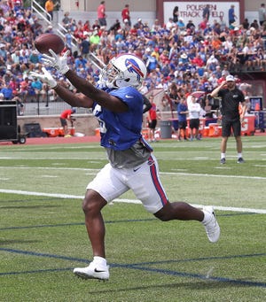 Bills receiver Cam Phillips was back at practice after sitting out a few days. 