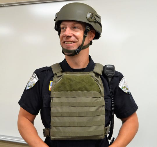 rifle-rated protective vest provide through donations and grants coordinate...