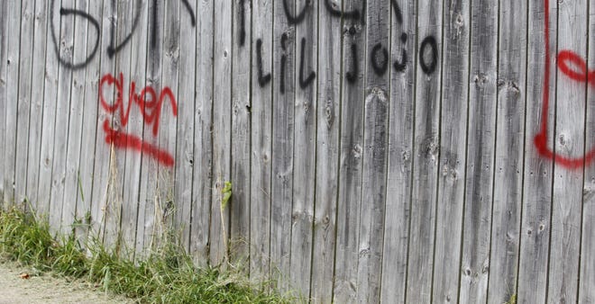 Vandals with black, red and white spray paint damaged more than 20 houses and cars in the wee hours of Saturday morning, then hit again early Monday. Police are still compiling how many victims there are in the Edgelea neighborhood.