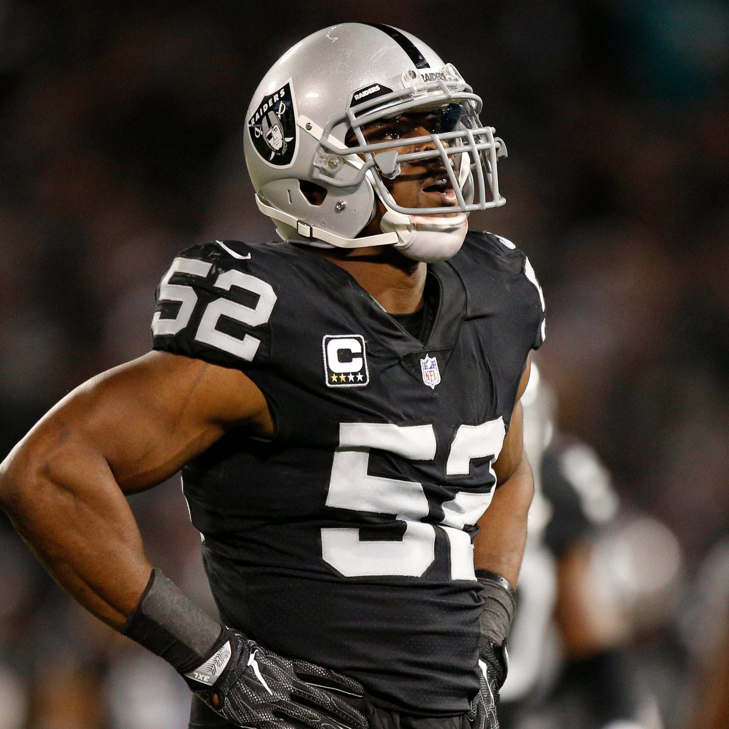 Raiders DE Khalil Mack has 40.5 sacks in four NFL seasons.