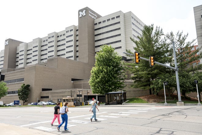 The University of Michigan Hospital system on the University of Michigan central campus in Ann Arbor on Wednesday, June 13, 2018.