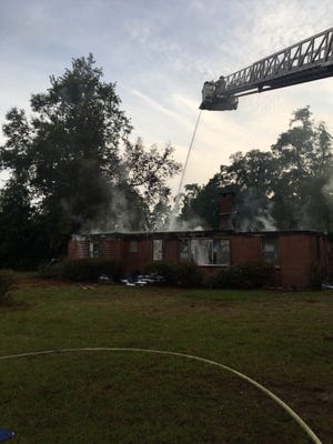 A vacant home on Old Bainbridge Road was completely destroyed in a fire Tuesday morning.