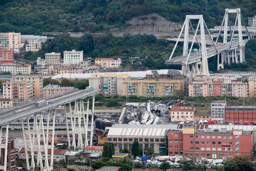 Image result for Italy bridge collapse