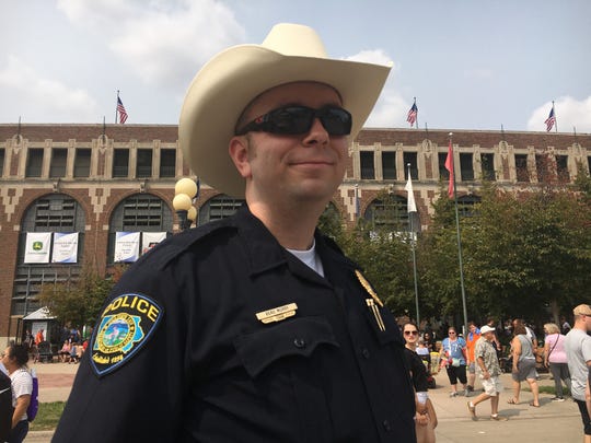 Beau Murry is an Iowa State Fair Police Officer. This is the new police force
