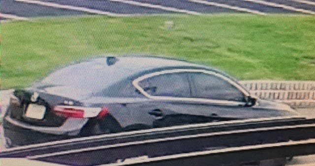The Somerset County Prosecutor's Office has released a picture of what is believed to be the getaway car from Saturday's bank robbery in Warren.