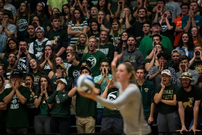The CSU volleyball team swept San Jose State at Moby Arena on Saturday night.