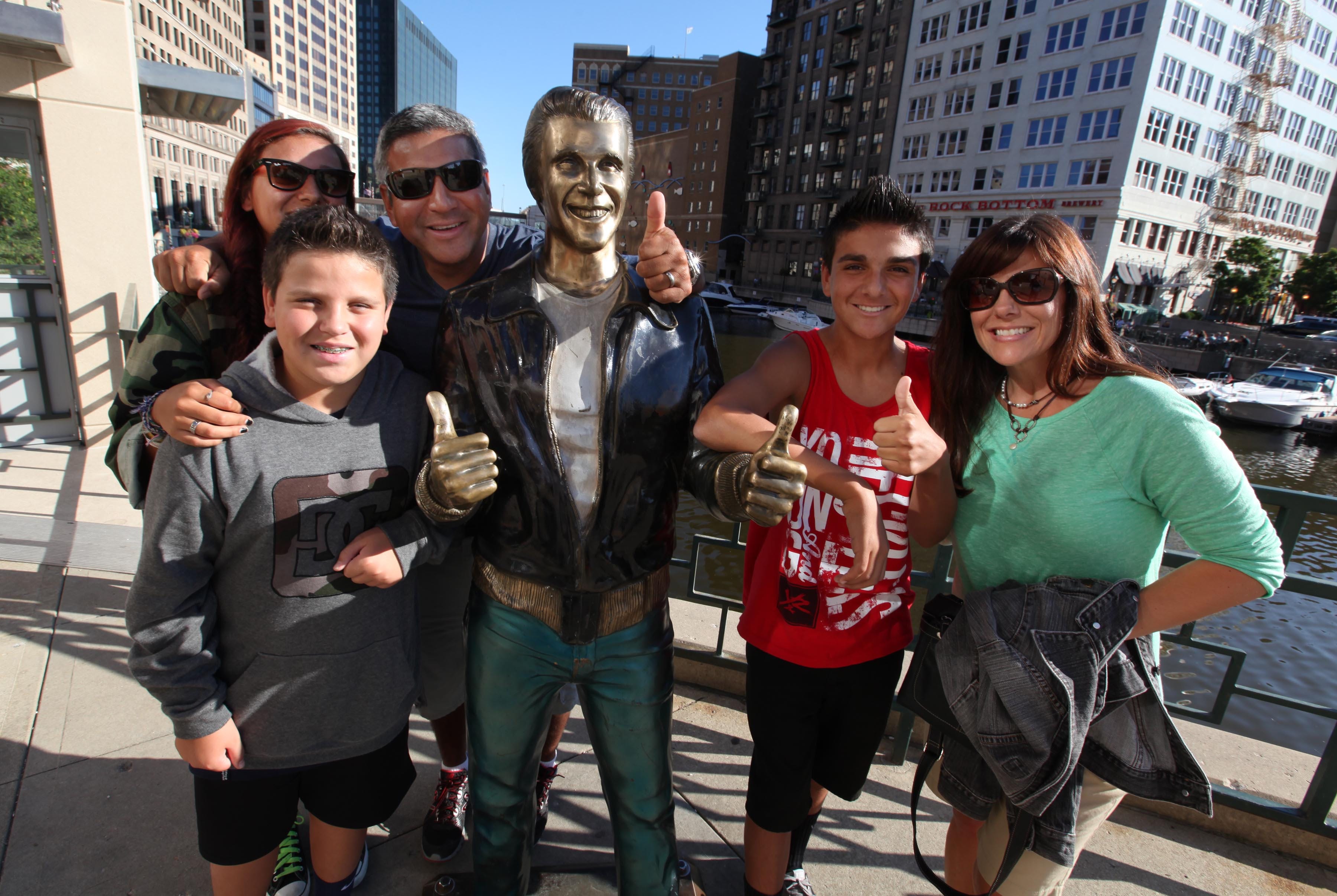 Milwaukee's Bronze Fonz celebrates 10 years