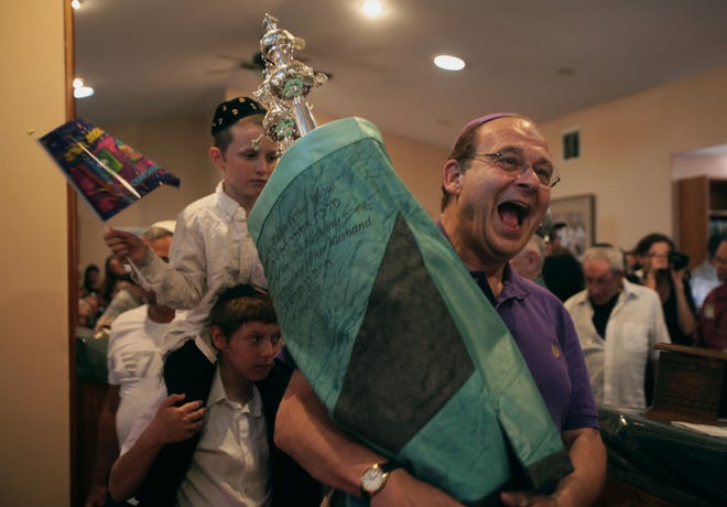 Chabad of Rancho Mirage dedicated a new torah on Wednesday.