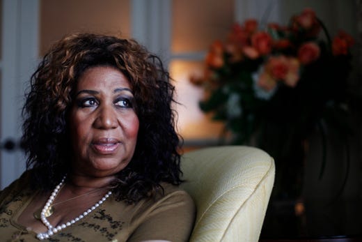 In this July 26, 2010 photo Aretha Franklin poses for a portrait in Philadelphia . (AP Photo/Matt Rourke)