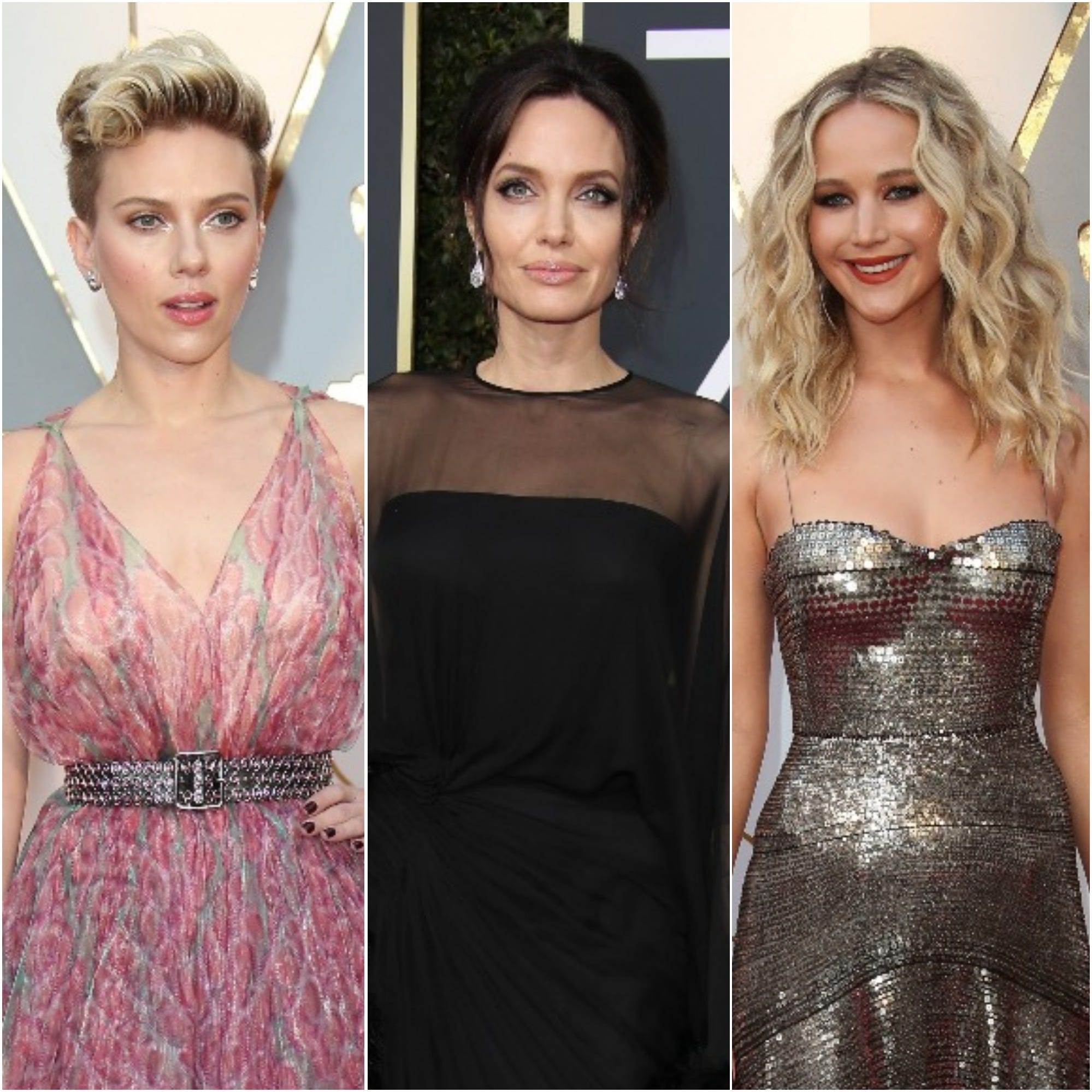 Scarlett Johansson, Angelina Jolie and Jennifer Lawrence top the list of Forbes' best-paid actresses in the world.
