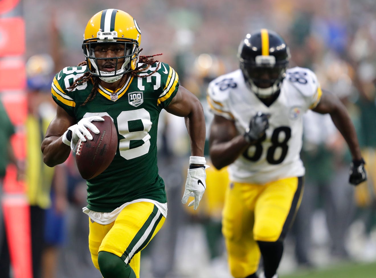 Green Bay Packers defensive back Tramon Williams (38)
