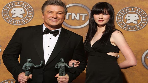 Actor Alec Baldwin and his daughter, Ireland.