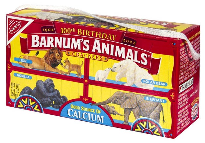 Nabisco uncages its animal crackers after 116 years Nabisco uncages its animal crackers after 116 years