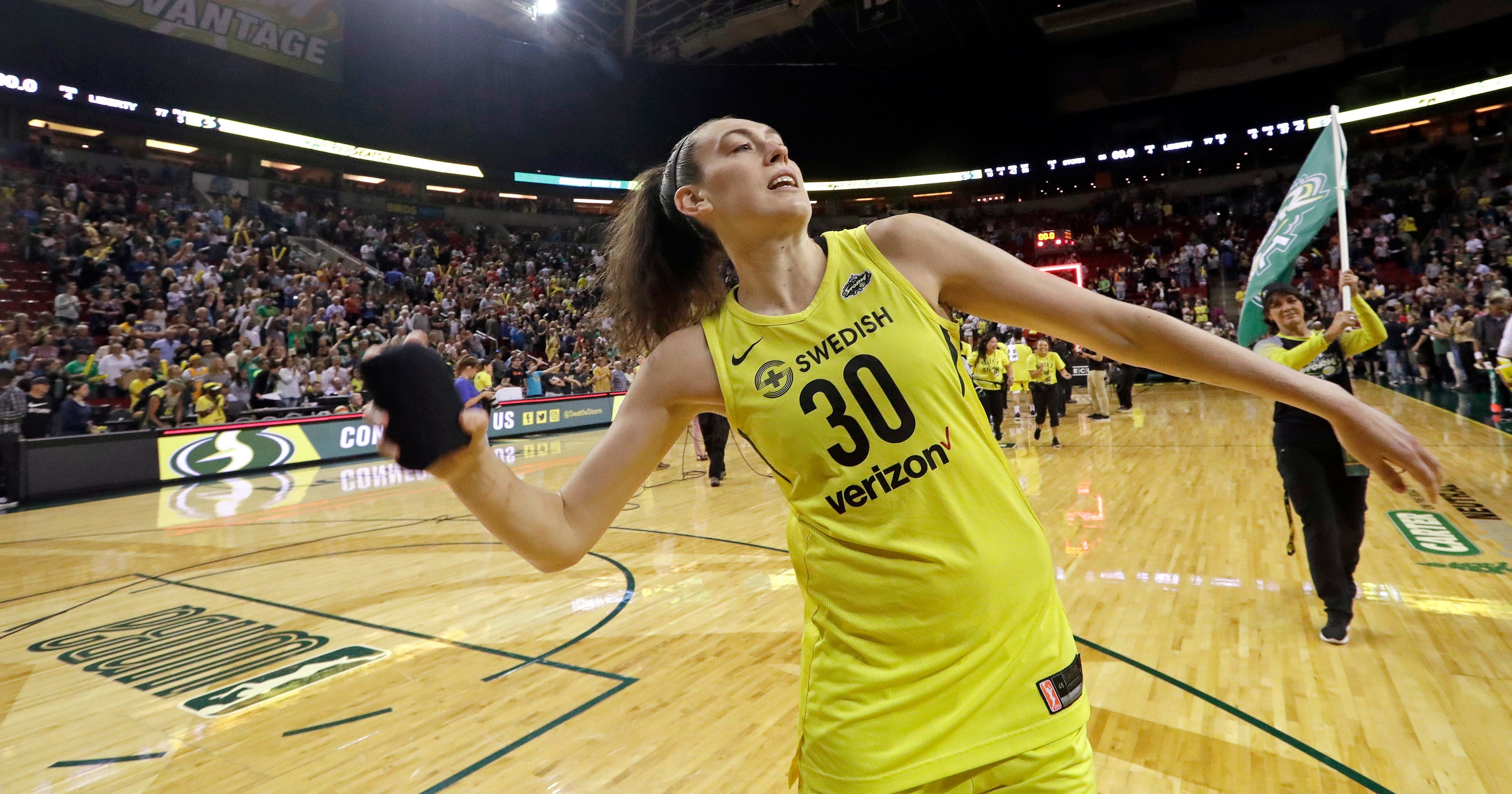 Seattle Storm's Breanna Stewart is player of the year in WNBA