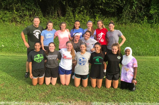 The Spackenkill High School girls soccer team poses for a photo after their Monday practice.