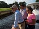 U.S. Reps. Ron DeSantis and Brian Mast take a boat ride out of Stuart, accompanied by Florida Sen. Joe Negron and other stakeholders, on Monday, Aug. 20, 2018, to see and discuss the algae crisis in the St. Lucie River.