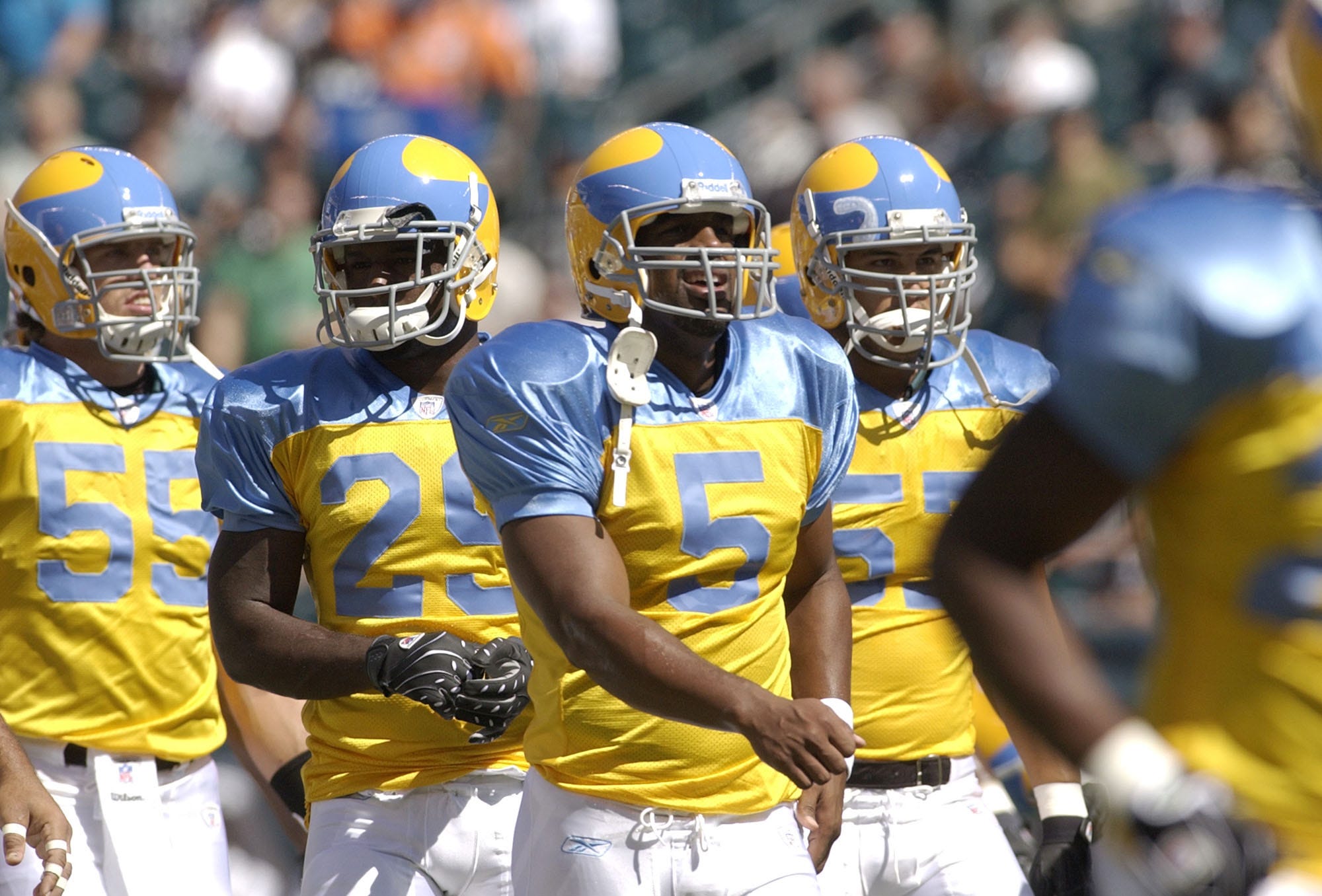 eagles throwback jersey blue yellow