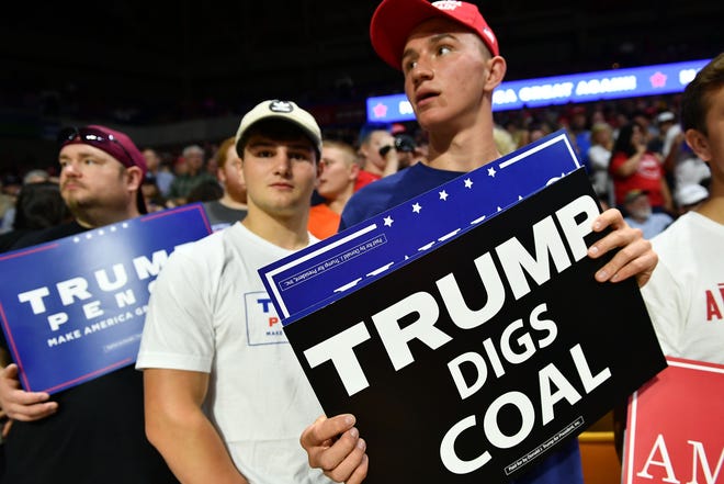 At a Trump rally in Charleston, West Virginia, on Aug. 21, 2018.