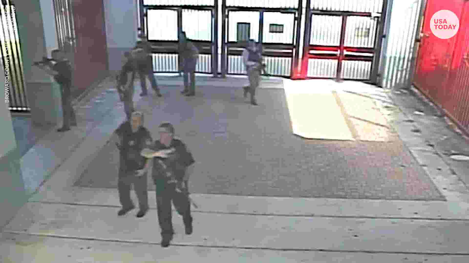 Raw Surveillance Video Shows Parkland High School Shooting 