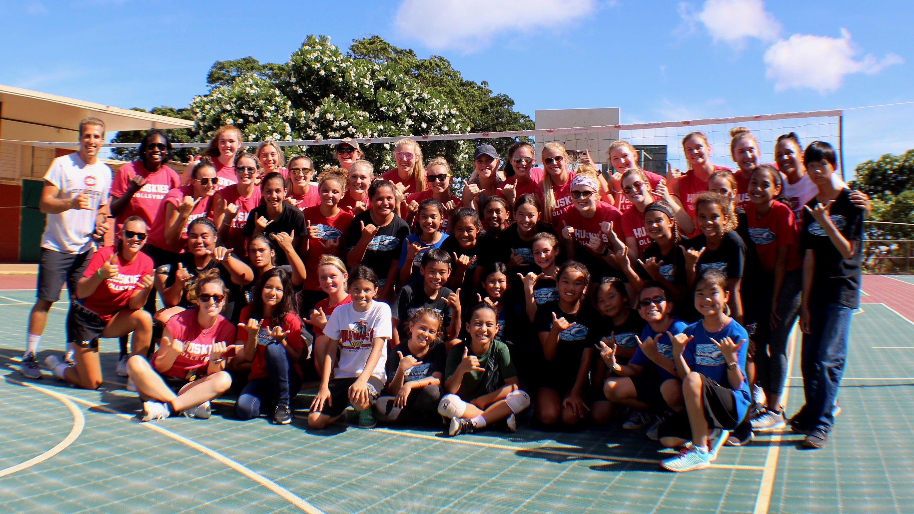 SCSU Volleyball team is in the path of historic Hurricane Lane SCSU Volleyball team is in the path of historic Hurricane Lane