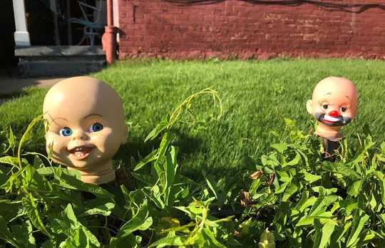 Northside Doll Heads Yard Decor A Head Scratcher