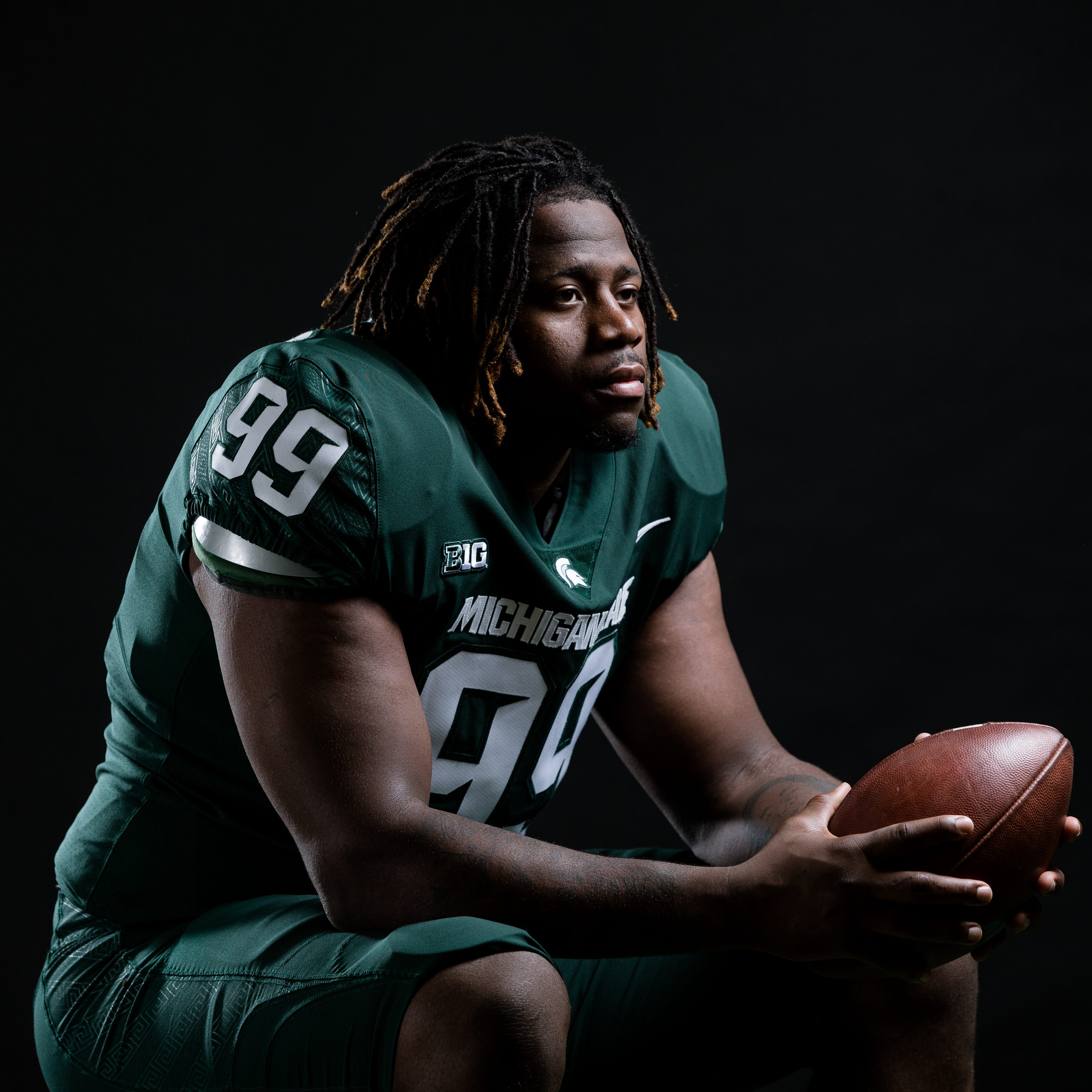 Michigan State defensive tackle Raequon Williams.