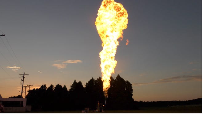 Purdue University School of Aeronautics and Astronautics created a flamethrower that can create flame more than 100 feet high.