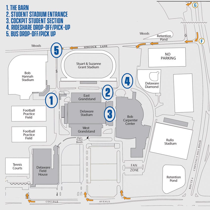 University Of Delaware Football Seating Chart