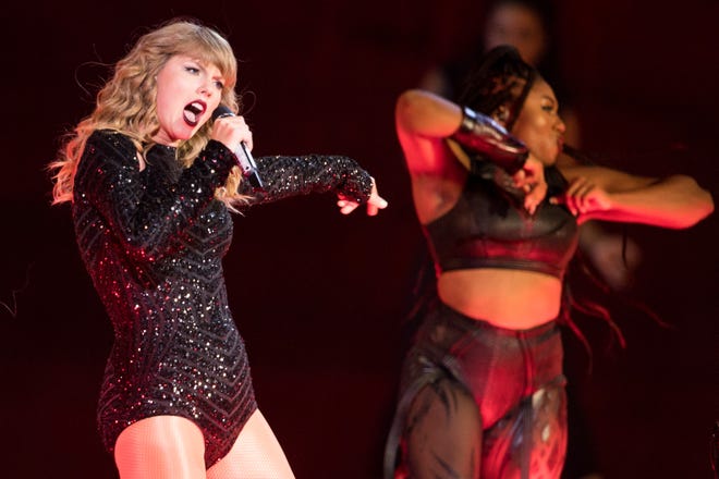 Taylor Swift performs at Nissan Stadium in Nashville, Tenn., Saturday, Aug. 25, 2018.