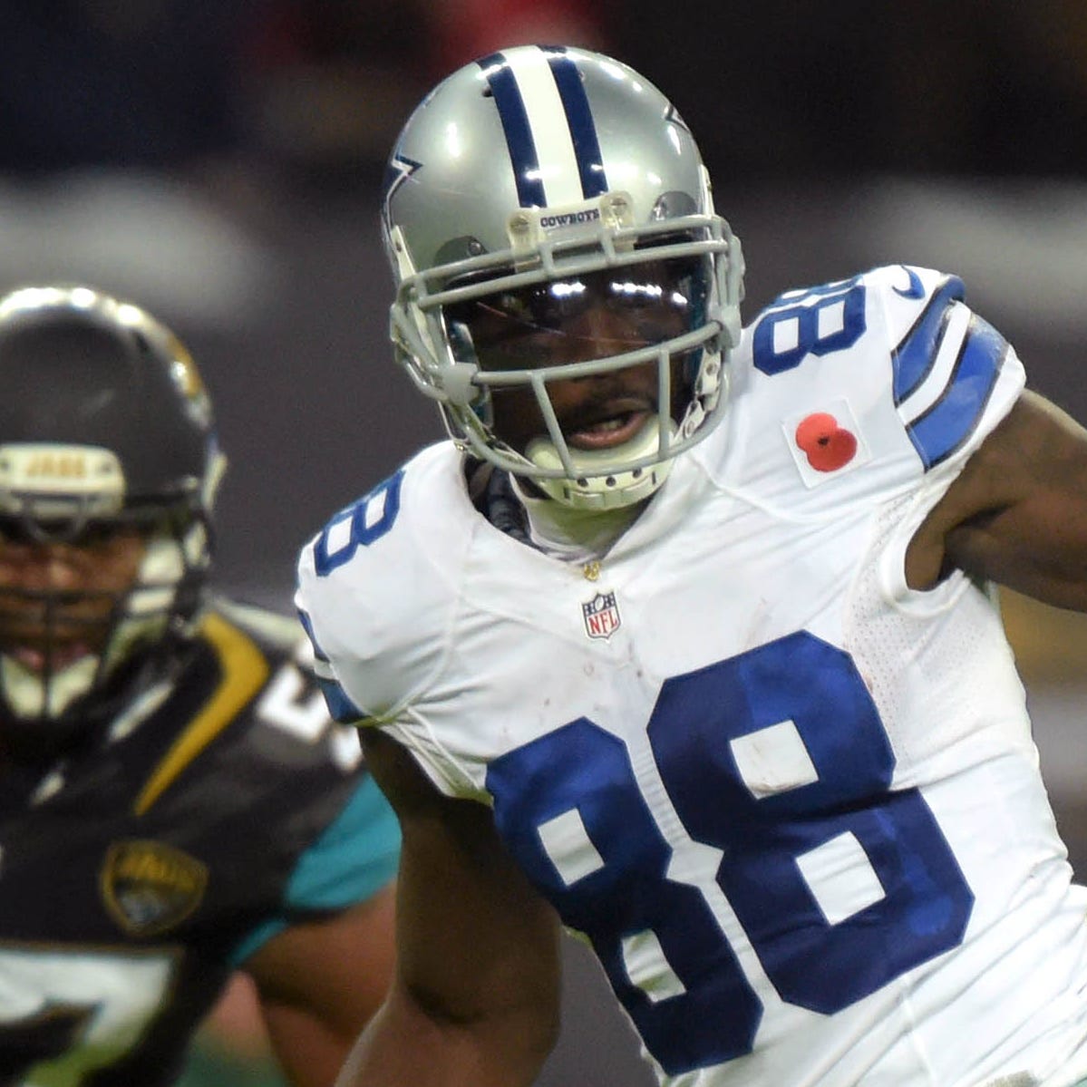 Former Cowboys WR Dez Bryant led the NFL with 16 TD grabs in 2014.