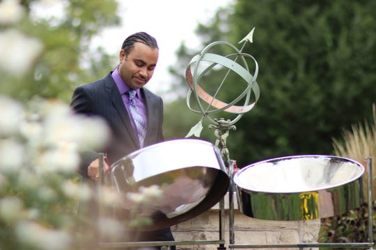 Liam Teague gives a concert on the steel pan Sept. 1 to open the Fall Concert Series at Birch Creek Music Performance Center in Egg Harbor.