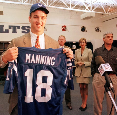 Peyton Manning of Tennessee appeared on April 18, 