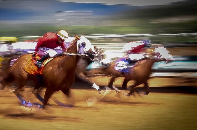 Labor Day weekend horse racing at Ruidoso Downs.