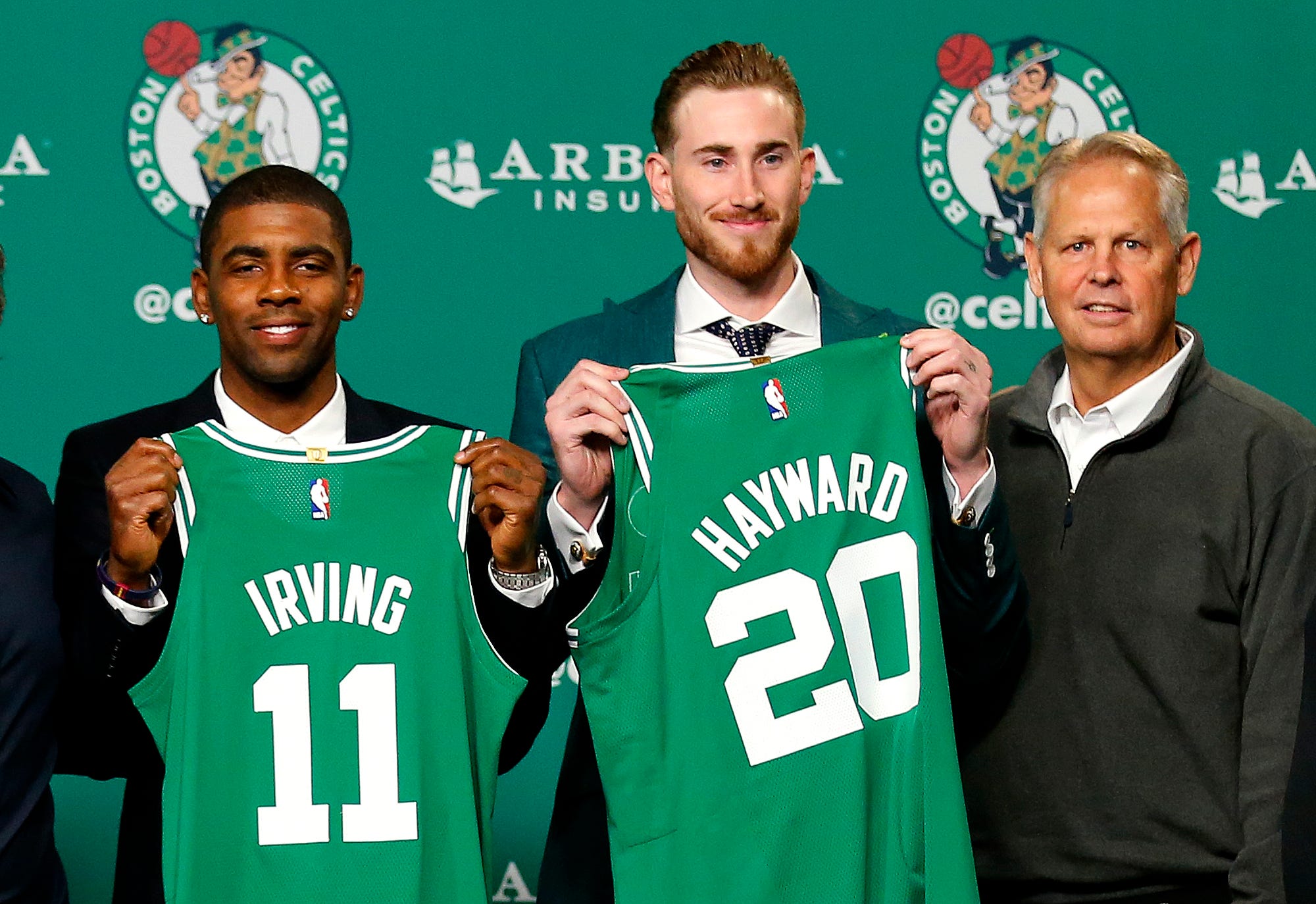 Celtics' Kyrie Irving, Gordon Hayward 