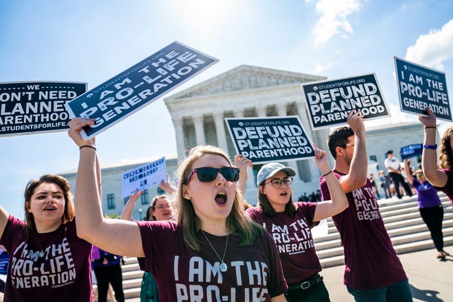 Outside the Supreme Court on June 25, 2018.