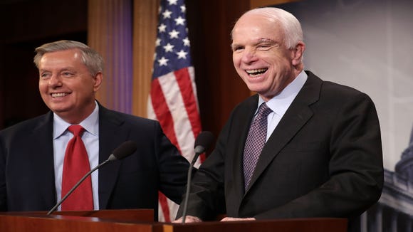 Sens. Lindsey Graham, R-S.C., and John McCain, R-Ariz., were best friends in the Senate. Graham criticized the way that President Donald Trump has handled McCain's death.
