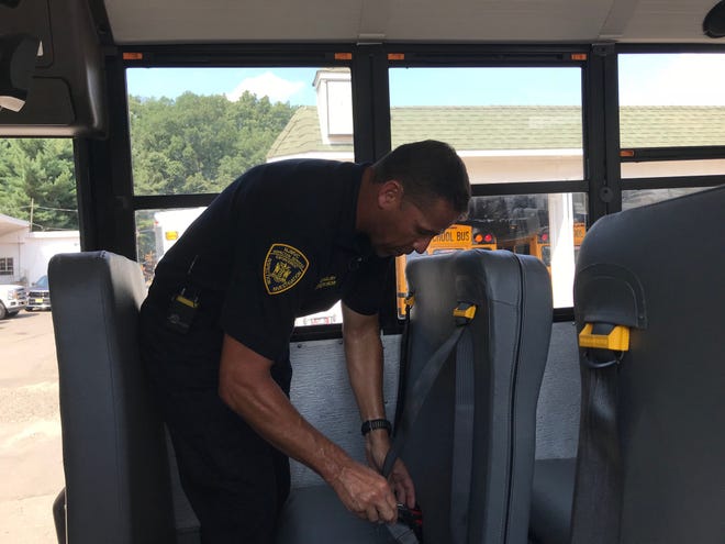 NJ MVC's School Bus Inspection Unit conducts safety checks at Irvin ...