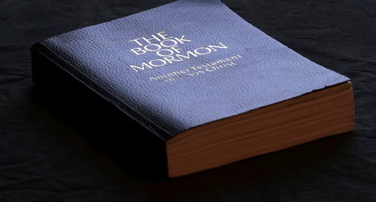 The Book of Mormon is shown Tuesday, Aug. 21, 2018, in Salt Lake City.