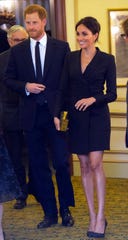 Meghan has been conservative in her wardrobe since marrying Harry in May. But for the
