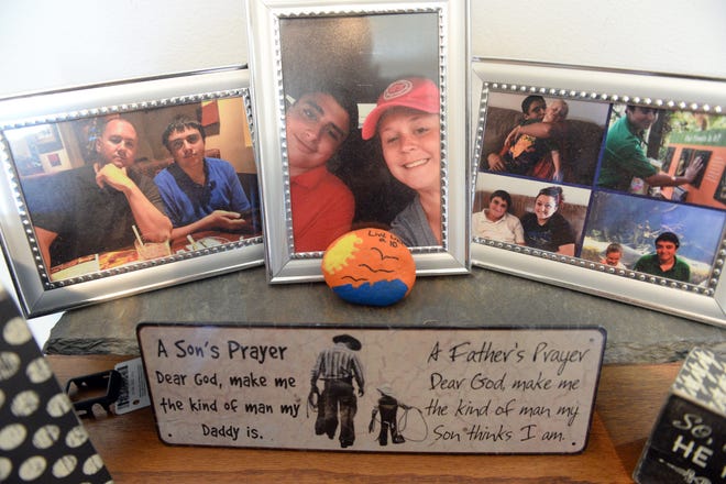 William and Courtney Shogran have placed framed photos of their son, William Jr., around their house to remind them of his gentle spirit and and happy times with the family. In August of 2014, William Jr. passed out at football practice and died from a suspected heat stroke. The Shograns are now petitioning the FHSAA and legislators to require all high school football teams to have ice baths at practices and games.