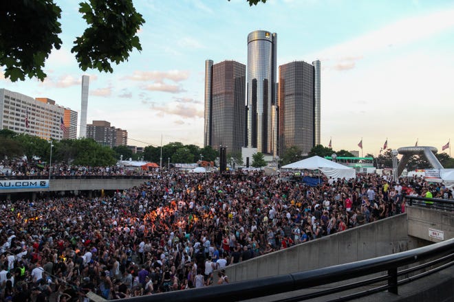 The Movement festival at Hart Plaza in Detroit on Sunday, May 29, 2016.