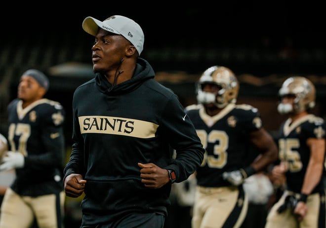 Aug 30, 2018; New Orleans, LA, USA; New Orleans Saints quarterback Teddy Bridgewater before a preseason game against the Los Angeles Rams at the Mercedes-Benz Superdome. Mandatory Credit: Derick E. Hingle-USA TODAY Sports