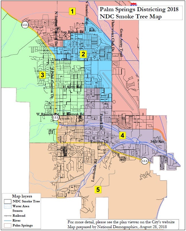 Palm Springs Zip Code Map