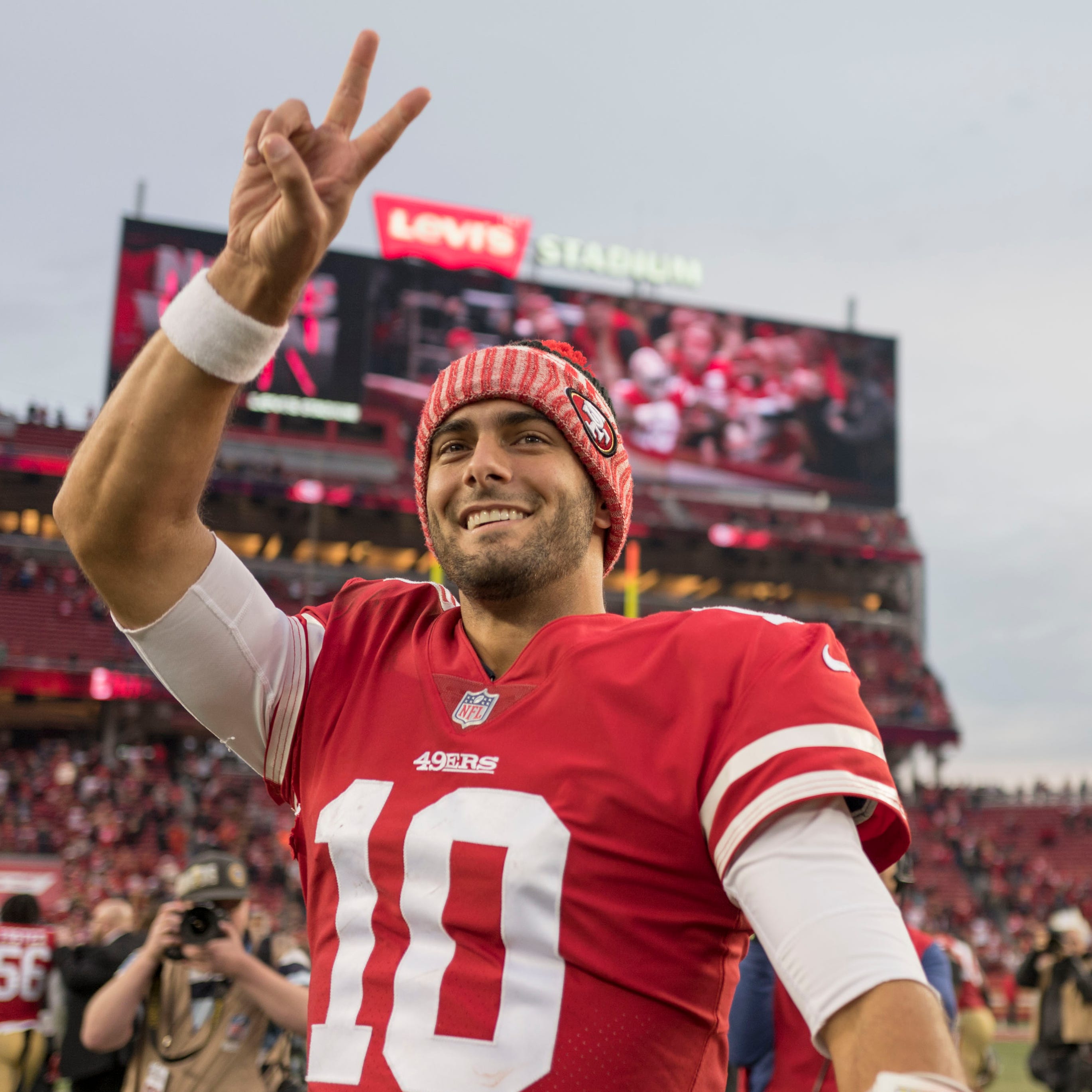 49ers QB Jimmy Garoppolo has never lost an NFL start.