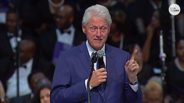 Former President Bill Clinton talked about his...
