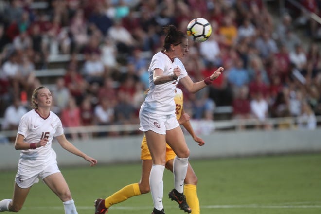 FSU's against the University of Southern California's during their match at the Seminole Soccer Complex on Friday, Aug. 31, 2018.