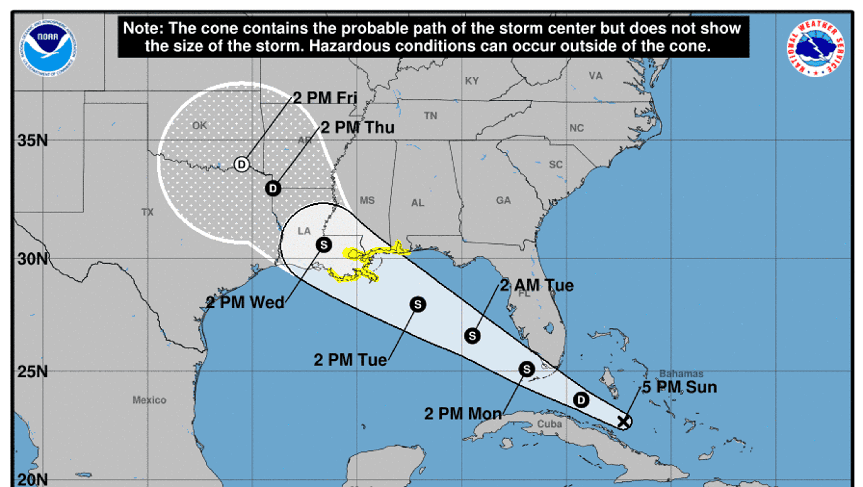 Tropical storm expected to form in the Gulf