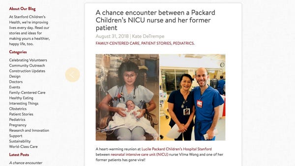 Brandon Seminatore, MD, was born at Stanford 28...