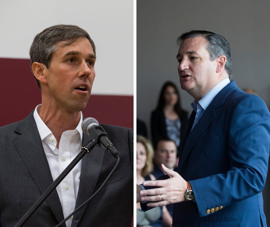 Ted Cruz Vs Beto O Rourke Chart