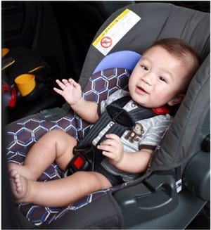 Make sure your child is secured in the correct car seat forhis weight and age and that the seat is properly installed.